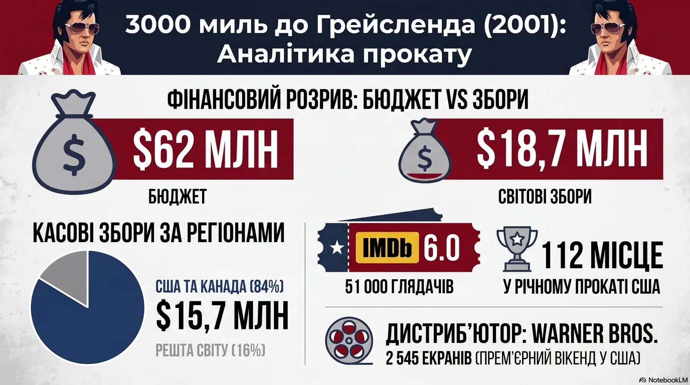 3000 миль до Ґрейсленда (2001) — Оцінки глядачів та касові збори